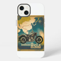 Vintage Southeast Asia Motor Routs Iphone Case
