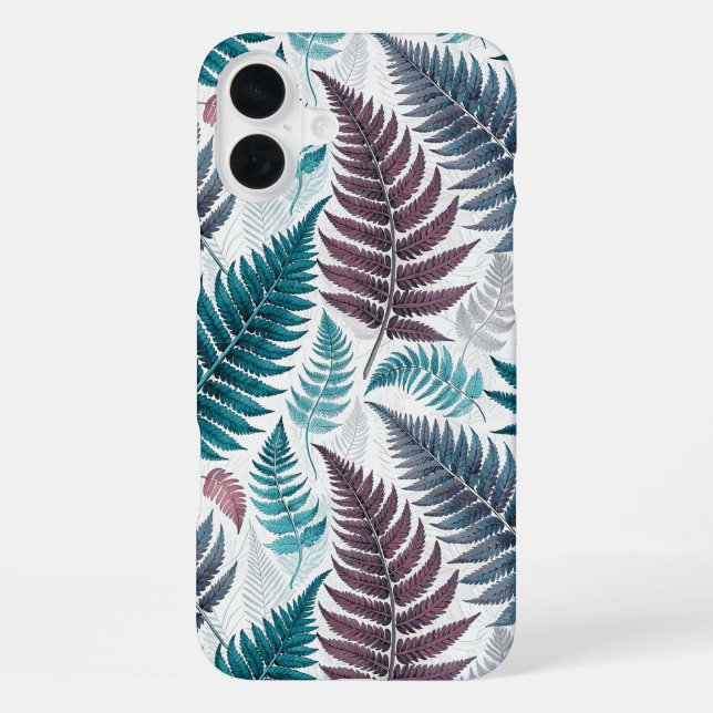 Funda Para iPhone Vintage-style botanical fern leaves (Reverso )