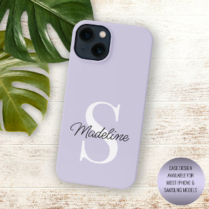 Funda Para iPhone 16 Pro Max Violeta Lavanda Púrpura Pastel Personalizado Color