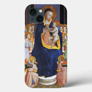 VIRGEN CON NIÑO, ÁNGELES Y SANTOS