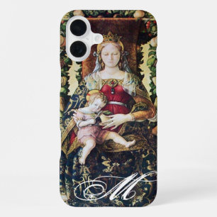 Funda Para iPhone 16 Plus VIRGEN CON NIÑO Monograma