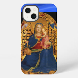VIRGEN CON NIÑO Y ÁNGELES ,Zafiro Azul