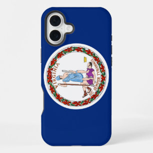 Funda Para iPhone 16 Plus Virginia Commonwealth / bandera del Estado