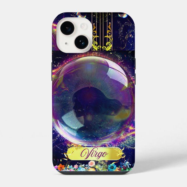 Funda Para iPhone Virgo, azul (Reverso )