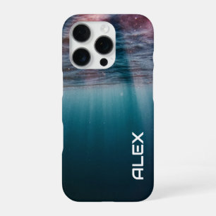 Funda Para iPhone 16 Pro Vista de Luz Submarina – Textura de Profundidades