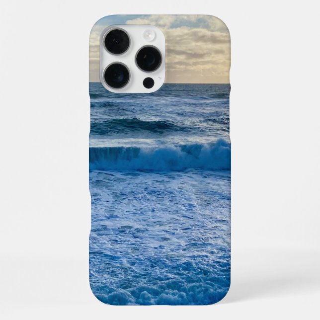 Funda Para iPhone Vista del mar ondulado (Reverso )