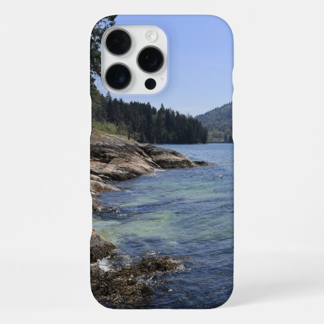 Funda Para iPhone Vista del Océano de Roca (Reverso )