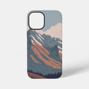 Funda Para iPhone 12 Mini vista pixelada de una montaña