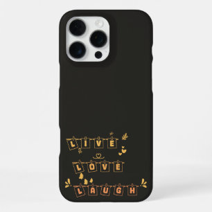 Funda Para iPhone 16 Pro Max Vive Ama Ríe Lindo Notedry