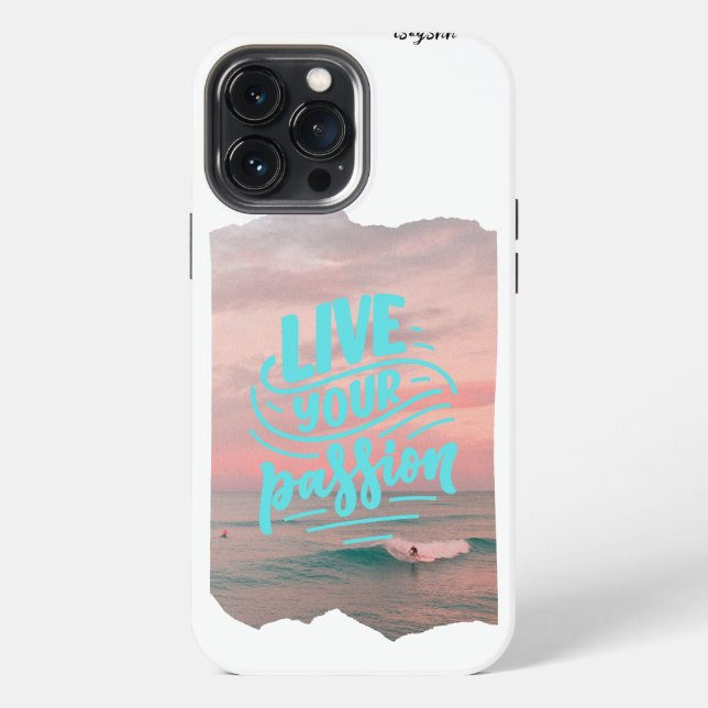 Funda Para iPhone vive tu pasión (Reverso )