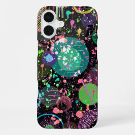 Funda Para iPhone 16 Plus Volar a través del espacio: un abstracto maximalis