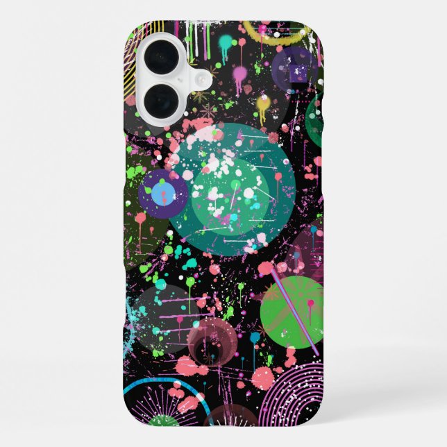 Funda Para iPhone Volar a través del espacio: un abstracto maximalis (Reverso )