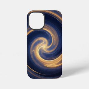 Funda Para iPhone 12 Mini Vórtice Cósmico de Luz Dorada