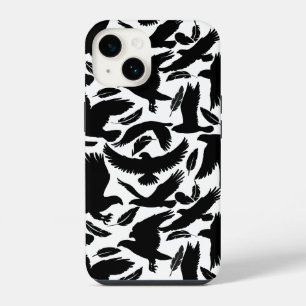 Funda Para iPhone 14 Vuelo de las águilas negro.w Sin BG