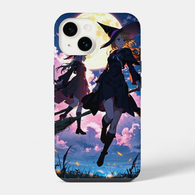 Funda Para iPhone Vuelo de las hermanas brujas (Reverso )