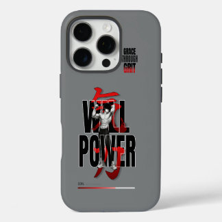Funda Para iPhone 16 Pro VYTROS "FUERZA DE VOLUNTAD" Estética Fitness