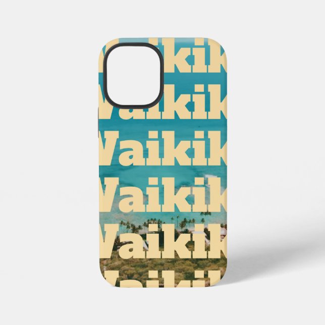 Funda Para iPhone Waikiki, Honolulu, Oahu, Hawái (Reverso )