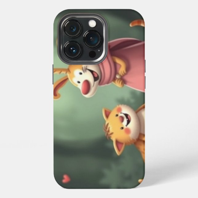 Funda Para iPhone „Waldfreunde voller Herz – Ein magisches Treffen“ (Reverso )