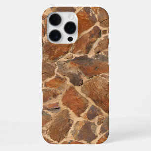 Funda Para iPhone 16 Pro Max Warm Stonewall Pattern Golden