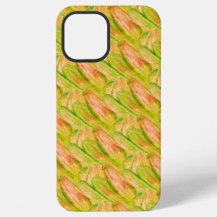 Funda Para iPhone 12 Pro Max Wasabi Verde Artístico Floral Abstracto