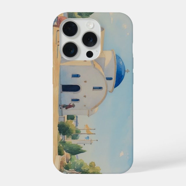 Funda Para iPhone Water colour painting style image of St. Nicholas (Reverso )