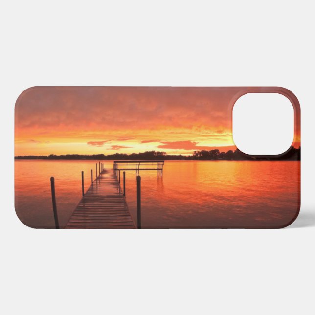 Funda Para iPhone Water | Lake Minnetonka, Minnesota (Reverso Horizontal)
