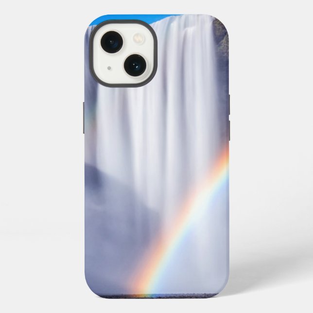 Funda Para iPhone Waterfall and rainbow (Reverso )