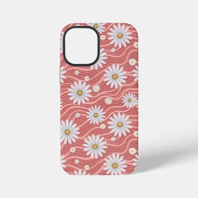 Funda Para iPhone Wavy Pink Daisies (Reverso )
