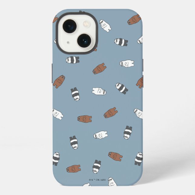 Funda Para iPhone We Bare Bears - Patrón de Osos con Gafas de Sol (Reverso )