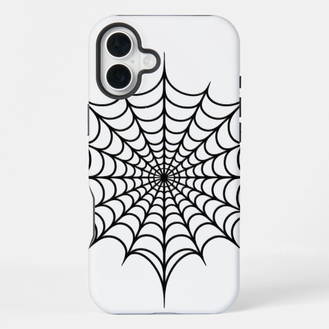 Funda Para iPhone Web Negra (Reverso )