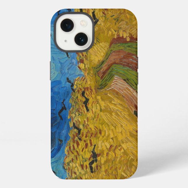 Funda Para iPhone Wheatfield con cuervos (Reverso )