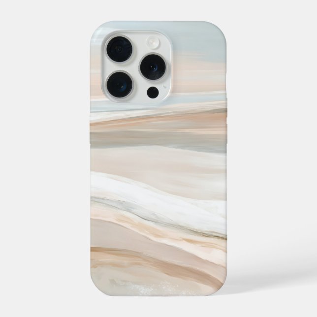 Funda Para iPhone Whispering Shores – Minimal Abstract Seascape (Reverso )