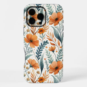 Funda Para iPhone 16 Pro Max Wildflower Botanical Boho Floral Watercolor