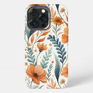 Funda Para iPhone 13 Pro Wildflower Botanical Boho Floral Watercolor