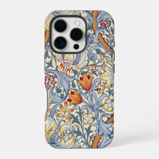 Funda Para iPhone 16 Pro William Morris Gold Lily Victorian Wallpaper