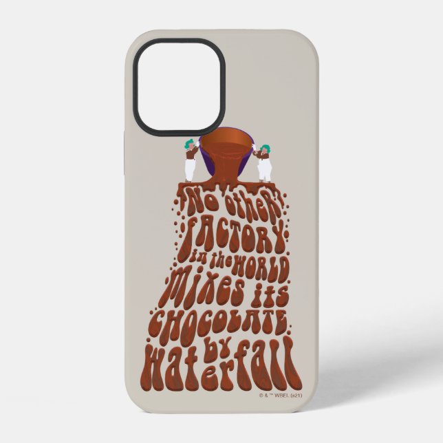 Funda Para iPhone Willy Wonka Chocolate Waterfall Typography (Reverso )