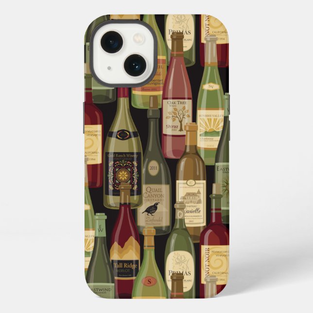 Funda Para iPhone Wine Bottles cell phone case (Reverso )