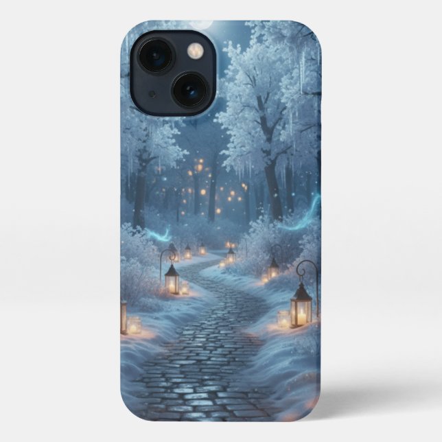 Funda Para iPhone Winter Wonderland -iPhone 13  Slim Fit Case     (Reverso )