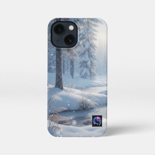 Funda Para iPhone Winter Wonderland Lake (Reverso )