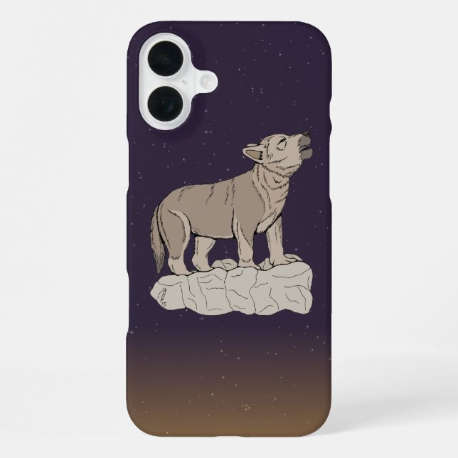 Funda Para iPhone Wolf Pup Howling (Reverso )