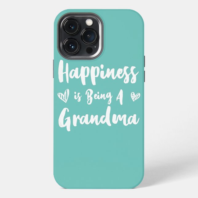 Funda Para iPhone Womens Happiness is Being a Grandma Grandmother (Reverso )