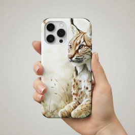 Funda Para iPhone 16 Pro Max Woodland Lynx Wildlife Nature