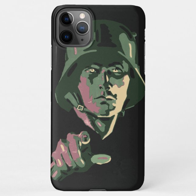 Funda Para iPhone WW2 German Soldier (Reverso)