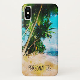 Funda para iPhone X Beach Palm Trees