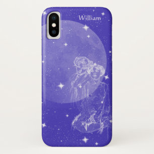 funda para iPhone X con diseño celeste