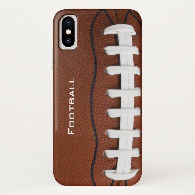 Funda para iPhone X de diseño de fútbol (Reverso)