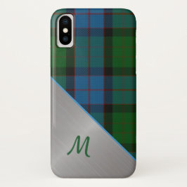 Funda para iPhone X de MacWilliam Tartan Plaid