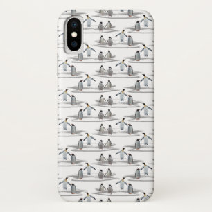 Funda para iPhone X de Pingüino Iceberg Fiesta (el