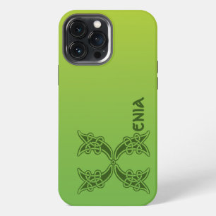 Funda Para iPhone 13 Pro Max X mayúscula decorativa con nudo celta del siglo XV