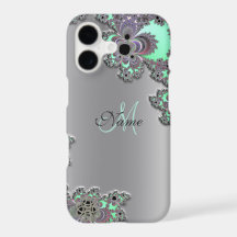Funda para iPhone X metálica plateada personalizad